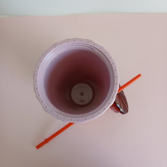 Set of 2 Starbucks cups 24 oz Pink and Orange Like new - Picture 4 of 6